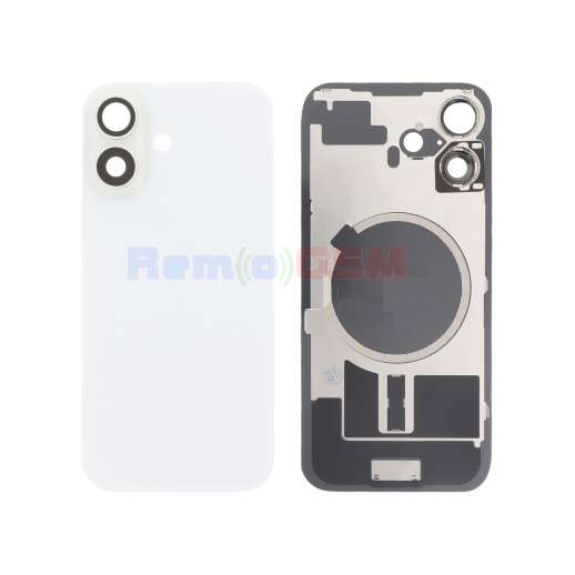inlocuire capac sticla spate iphone 16 white